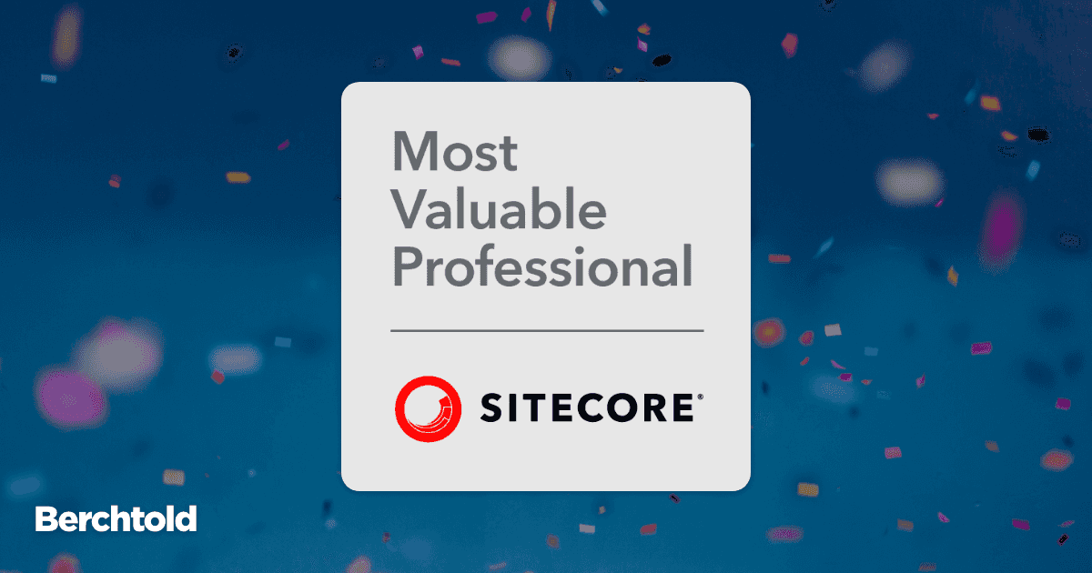 The Berchtold Group’s President Wins Sitecore Most Valuable Professional Award